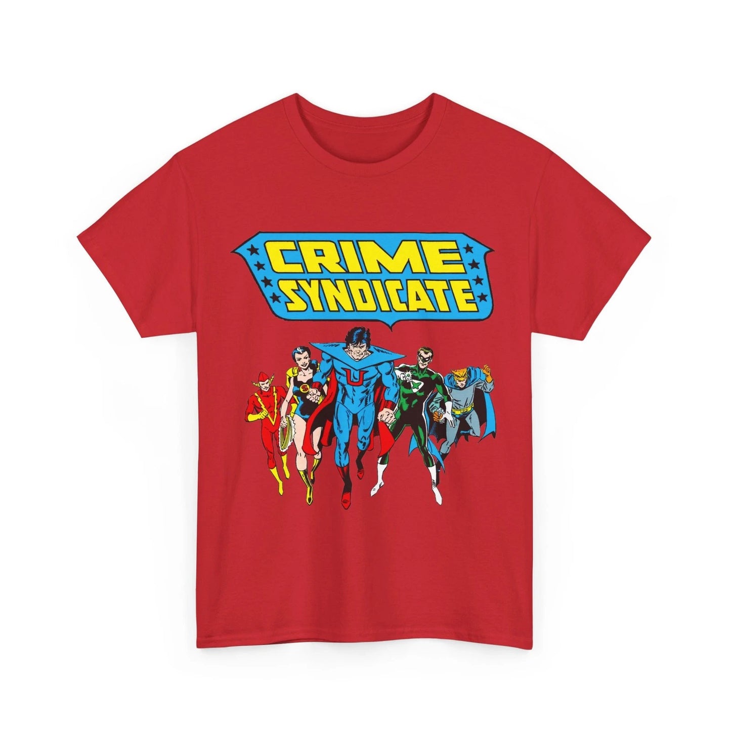 Crime Syndicate T-Shirt Men’s Unisex Vintage Style Earth-3 Ultraman Owlman DC