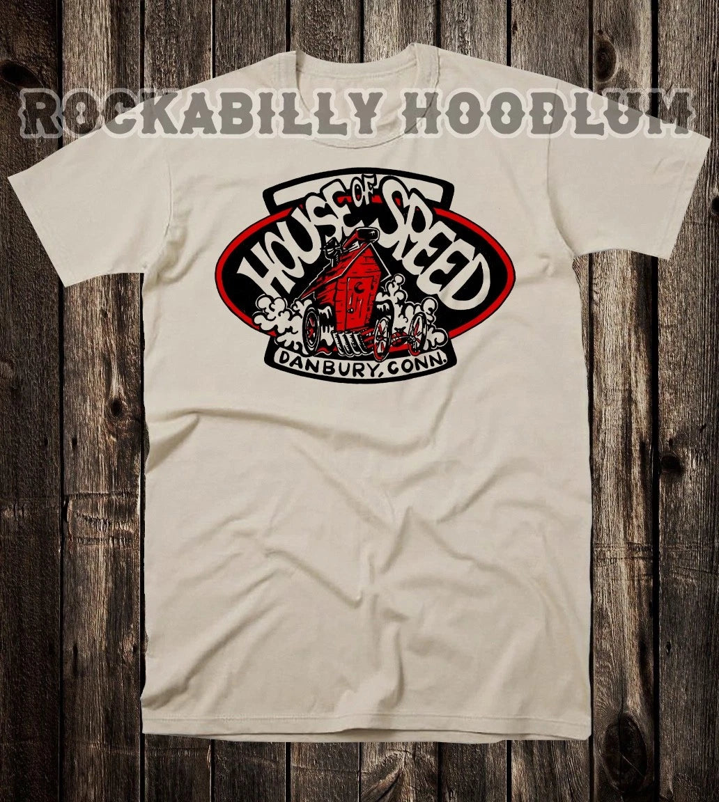 Hot Rod T Shirt 100% Cotton Speed Shop House Of Speed Danbury Connecticut