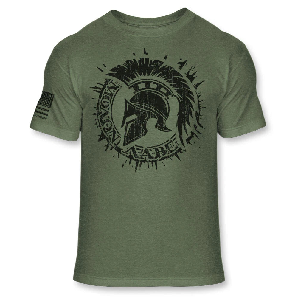 American Spartan Warrior T-Shirt Patriotic Molon Labe Soft Blend Shirt A198