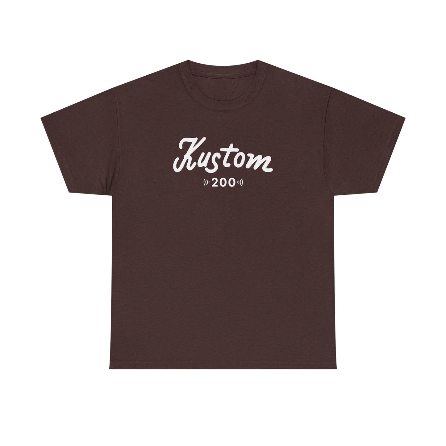 Kustom Guitar Bass Amp Badge Logo T-Shirt - Vintage Retro Musician Gift CCR Tee