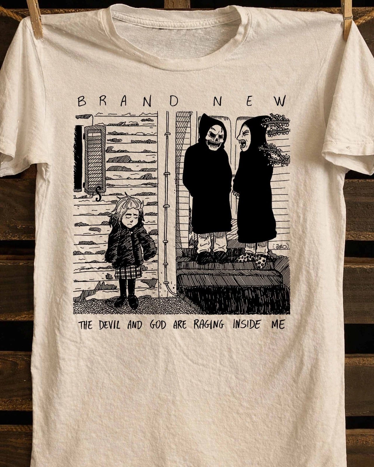 Brand New The Devil God Are Raging Inside Me Fan VIntage shirt