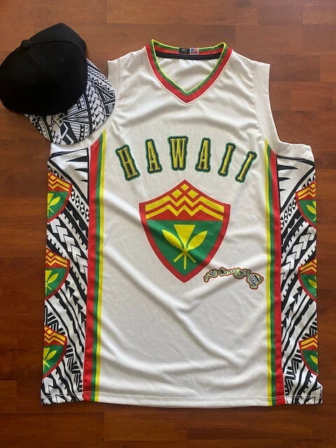 Hawaii Hawaiian Tribal Jersey Finest Tattoo Ohana Aloha Tattoos Kanaka White