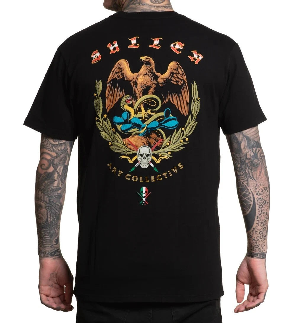 Sullen Men's Golden Eagle Short Sleeve Premium T-shirt Tattoo Snake Eagle Tee