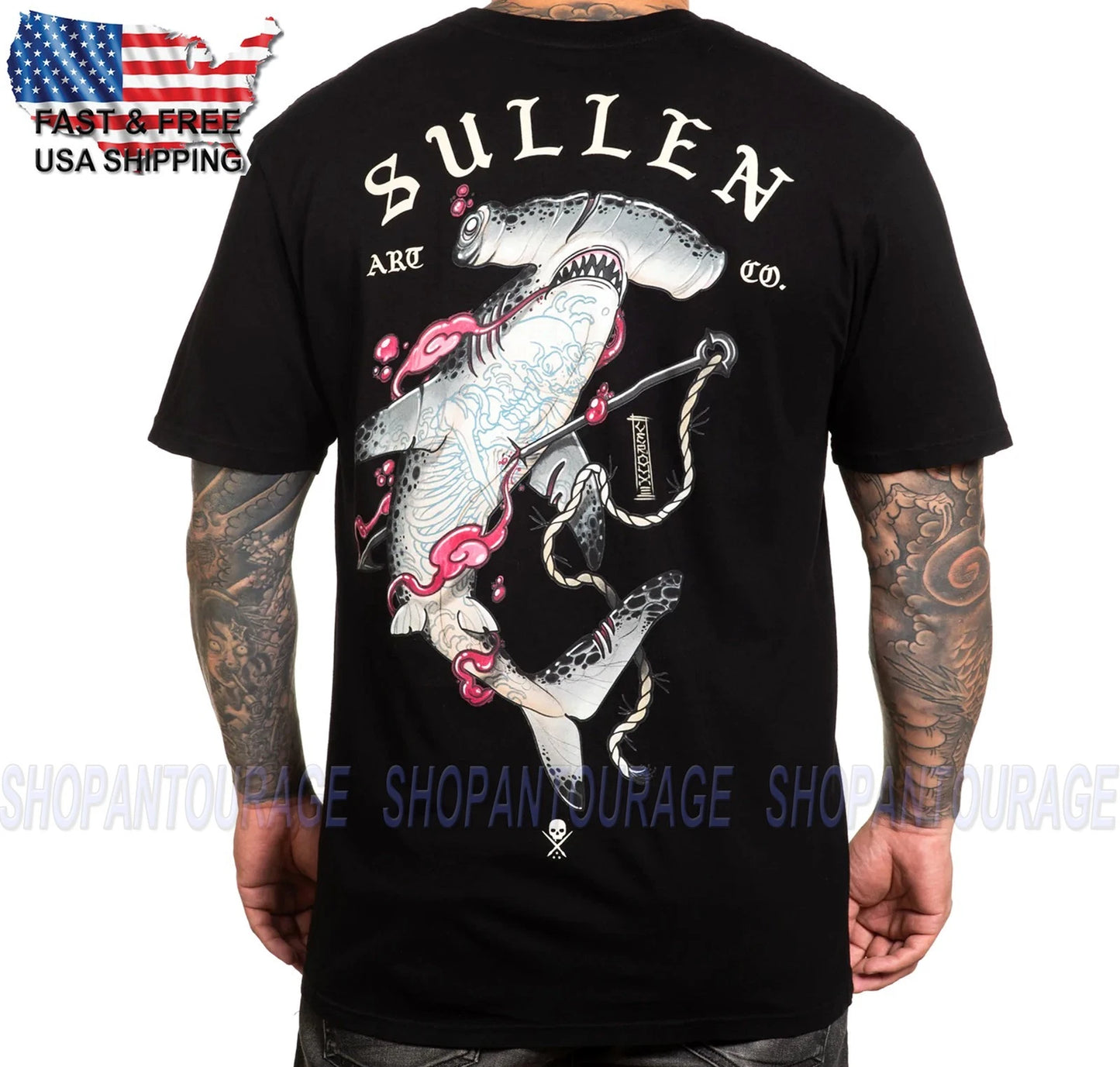 Sullen Art Collective Sea Spear Premium Fit SCM4506 Short Sleeve T-shirt For Men