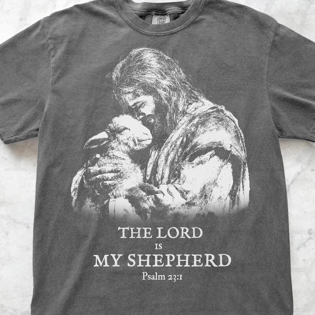 Retro The Lord Is My Shepherd Shirt, Grunge Christian Tee, Vintage Jesus