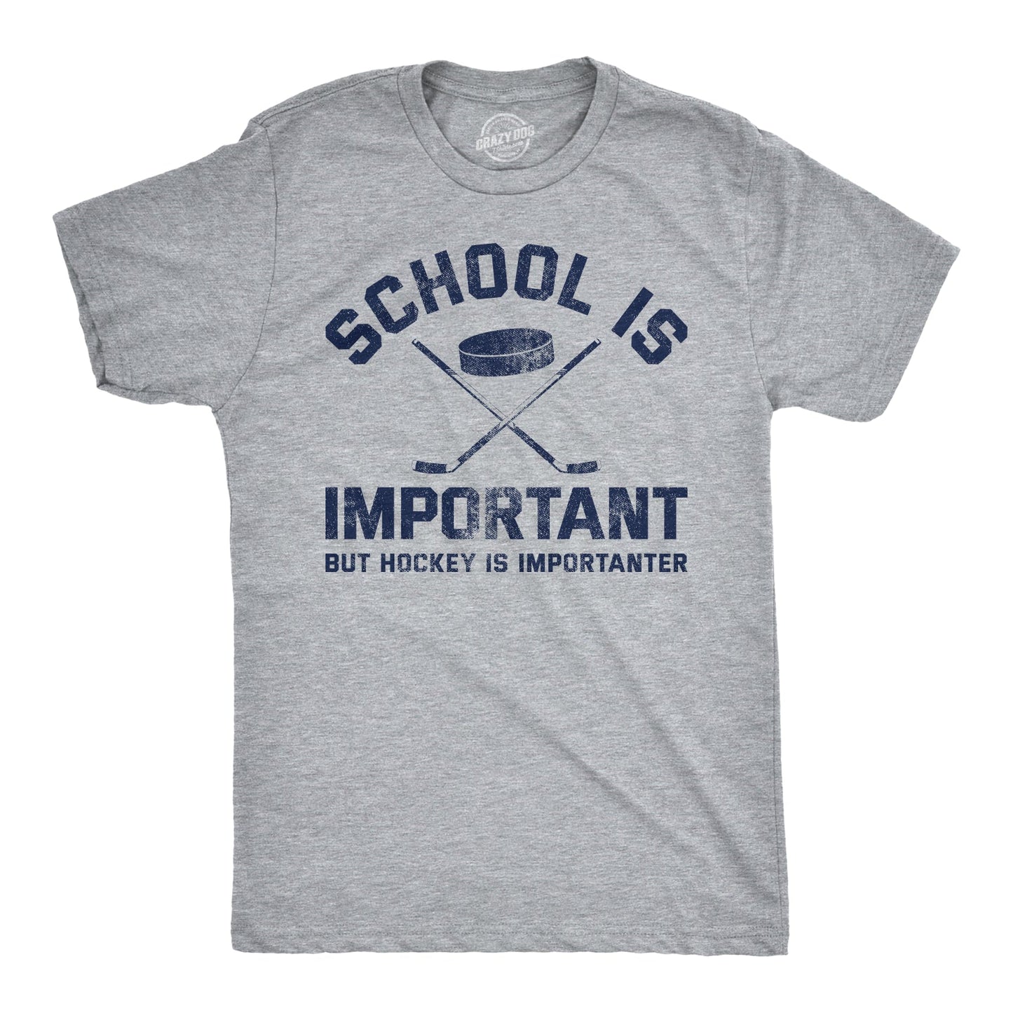 School Is Important But Hockey Is Importanter Men's T Shirt