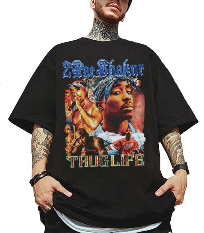 2Pac Shakur Thug Life Shirt, Vintage Tupac Shakur Shirt, 2Pac 90s Shirt, 2Pac Shakur Shirt, Vintage 90s Bootleg Tupac Shirt, 90s Merch, Hip Hop 90s Shirt, Hip Hop Legends Shirt, Rapper Merch Shirt, 2pac Graphic Tee