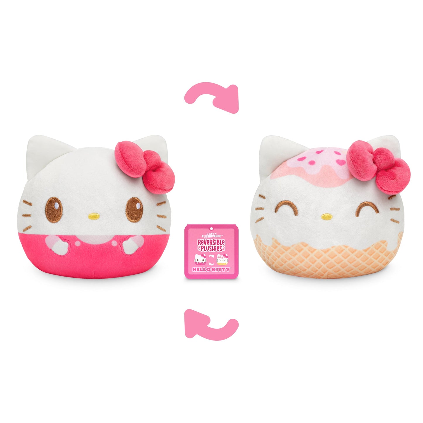 Hello Kitty Ice Cream Cone 4 Reversible Plushie