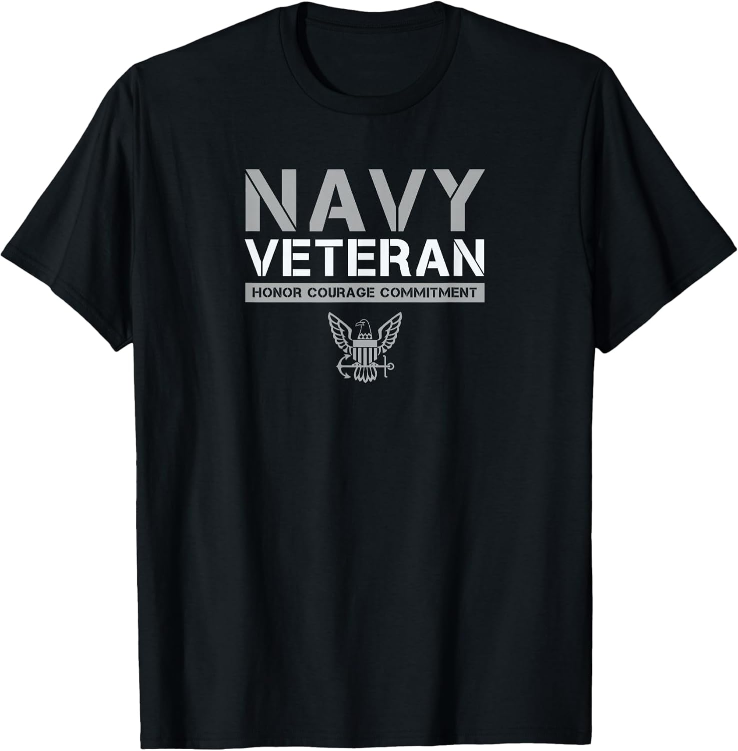 US Navy - Veteran Honor Courage Commitment T-Shirt