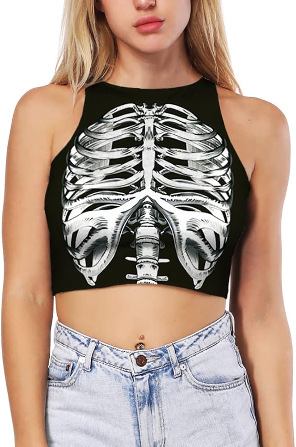 Cropped Tank Top for Women Teen Girls Sexy Crop Tops Sleeveless Shirts