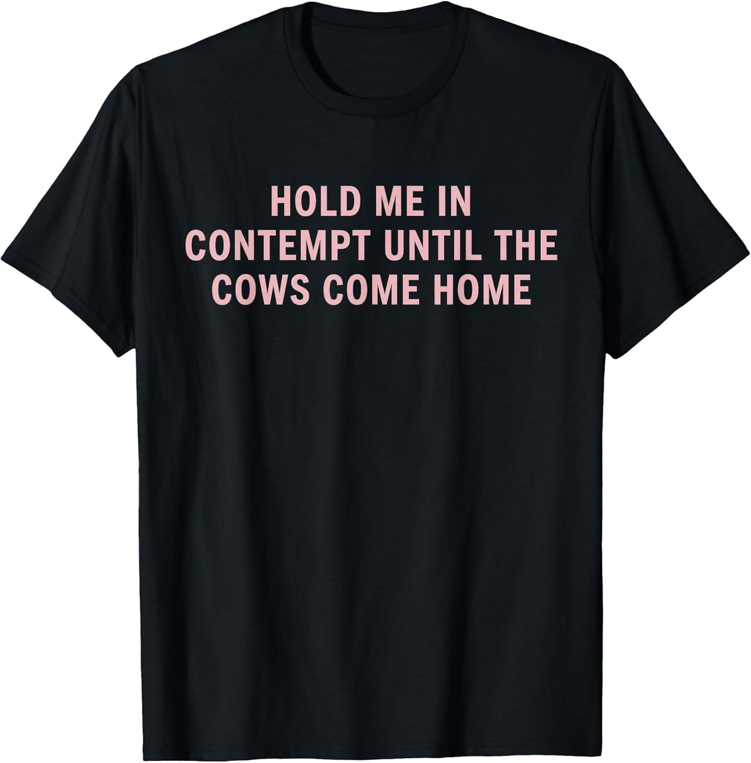 Hold Me in Contempt Until The Cows Come Home Funny Legal T-Shirt
