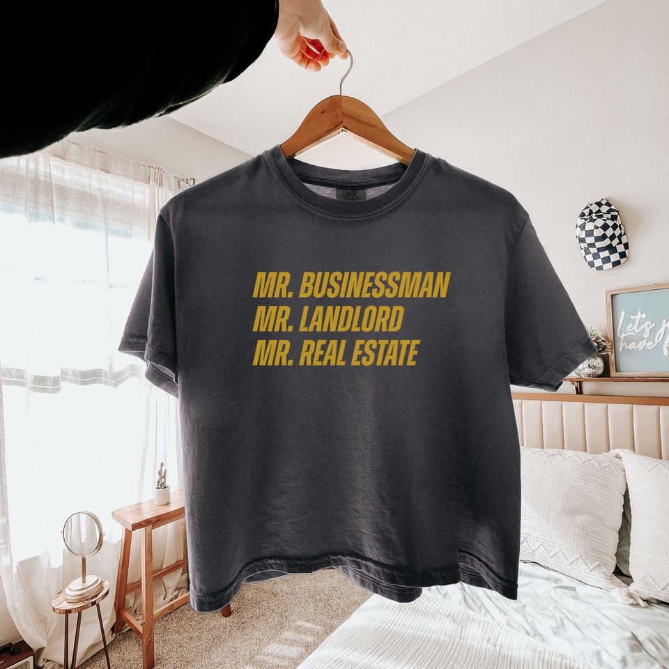 Mr. Businessman Mr. Landlord Mr. Real Estate Shirt Ilya Rozanov Heated Rivalry Inspired Comfort ColorsWomens Boxy Tee Hockey MM