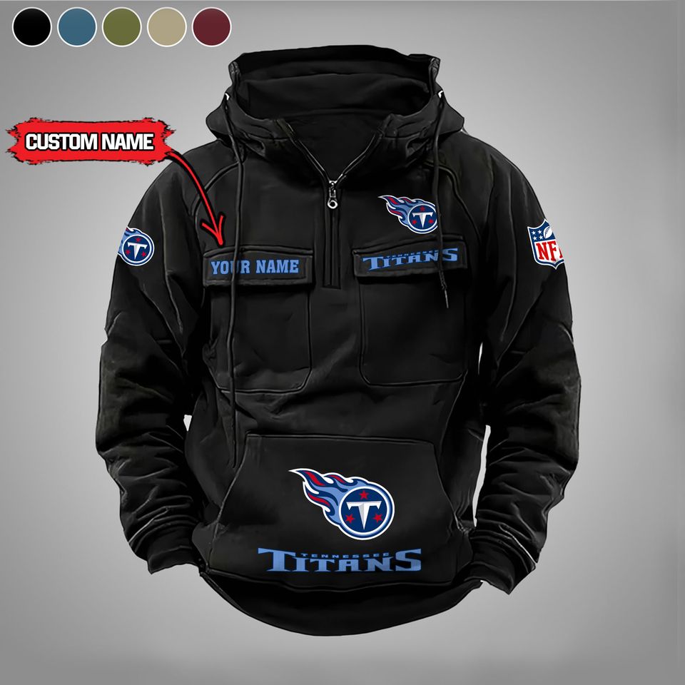 Tennessee Titans Custom Cargo Hoodie
