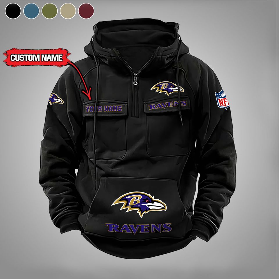 Baltimore Ravens Custom Cargo Hoodie