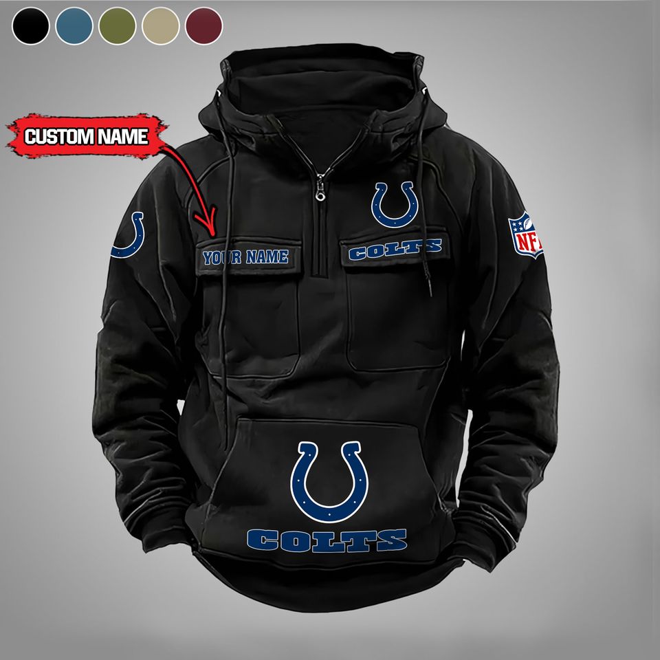 Indianapolis Colts Personalized Cargo Hoodie