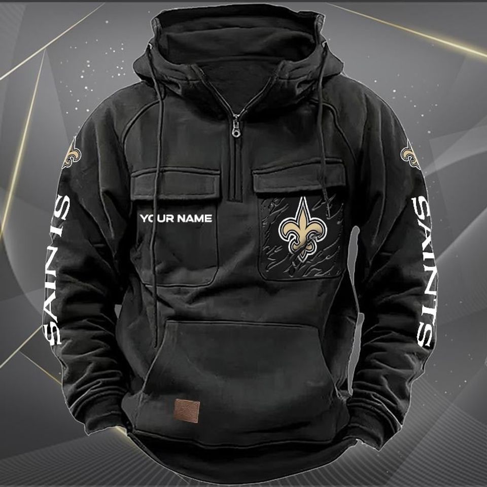 New Orleans Saints Personalized Cargo Hoodie