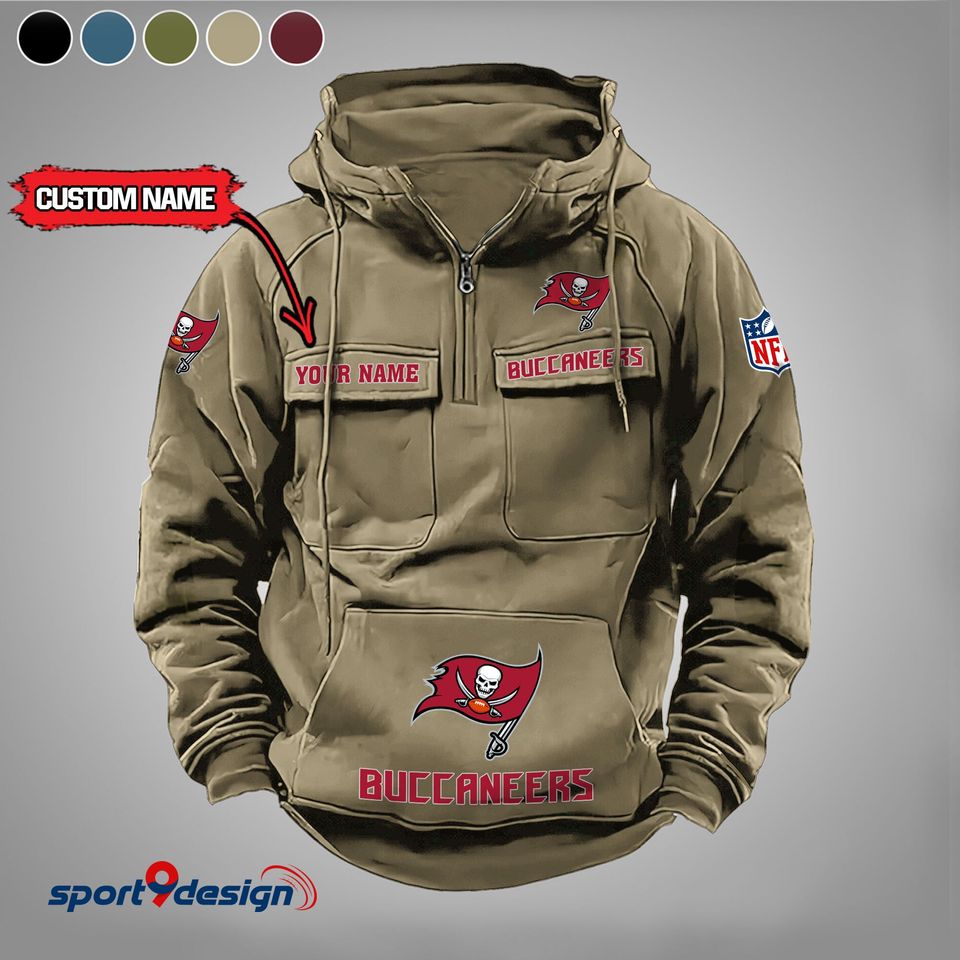 Tampa Bay Buccaneers Vintage Men Hoodie AZVMHD006 - Sport9Design