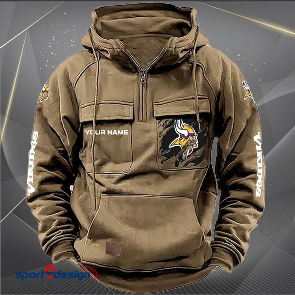 Minnesota Vikings Personalized Vintage Men Hoodie