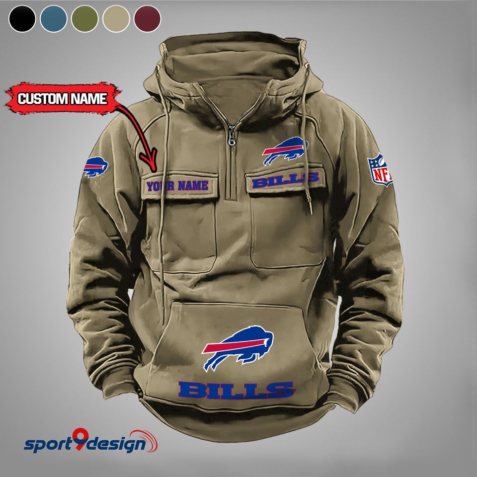 Buffalo Bills Personalized Vintage Men Hoodie