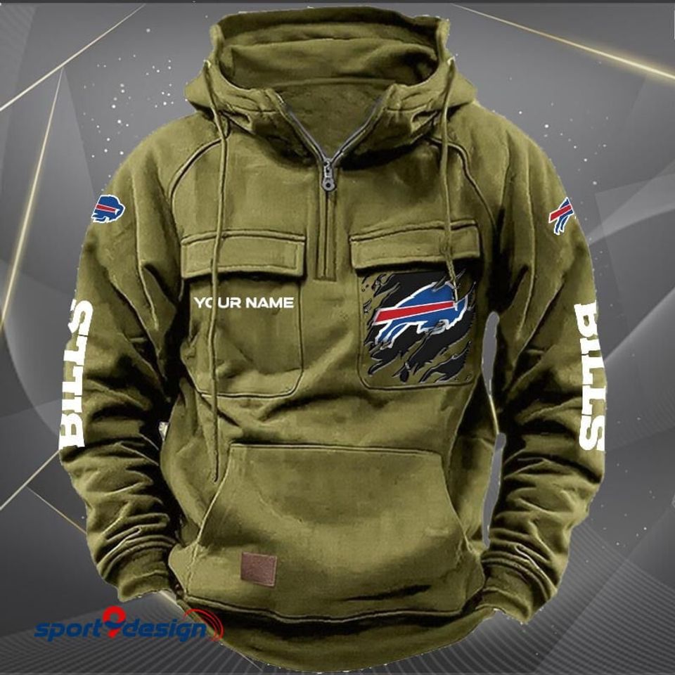 Buffalo Bills Vintage Men Hoodie AZVMHD035 - Sport9Design