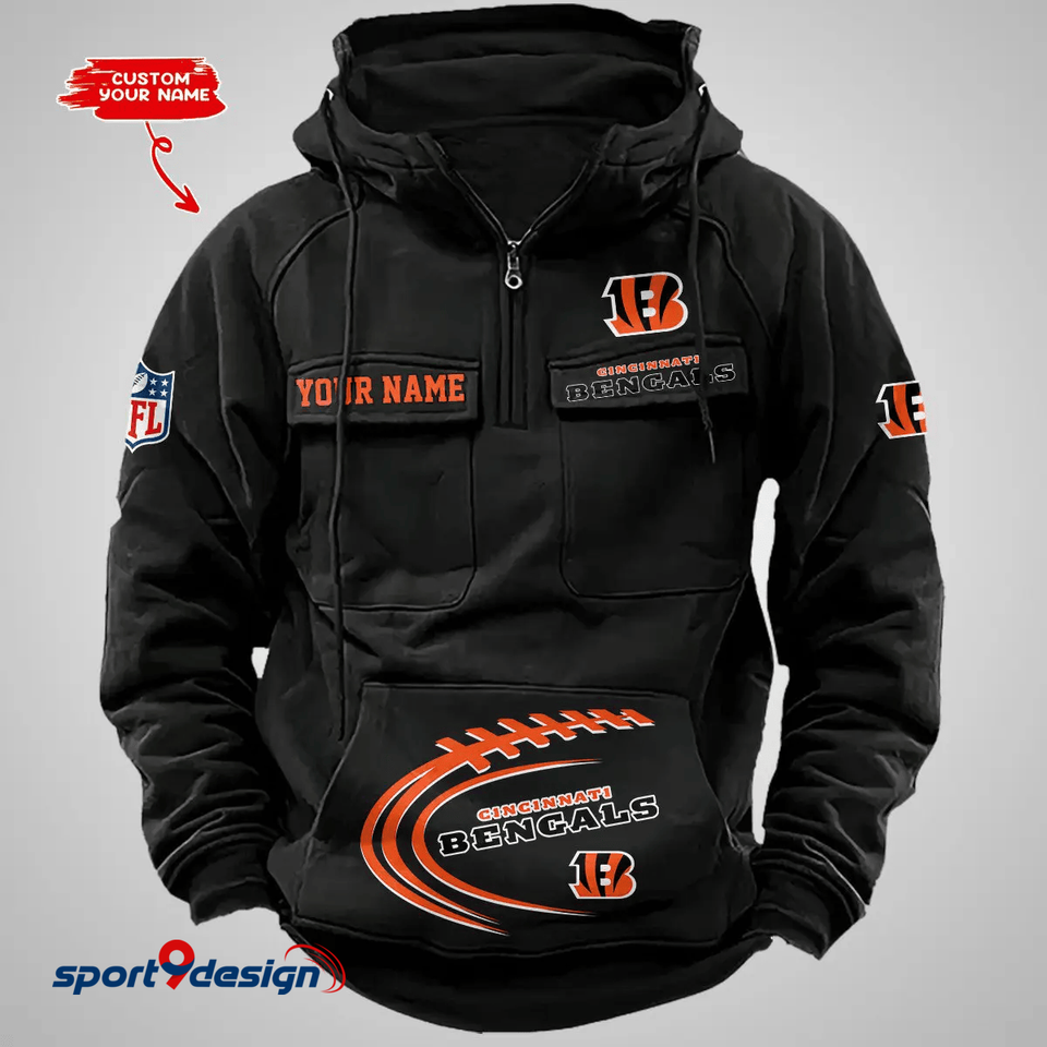 Cincinnati Bengals Custom Cargo Hoodie, Gift For Fan