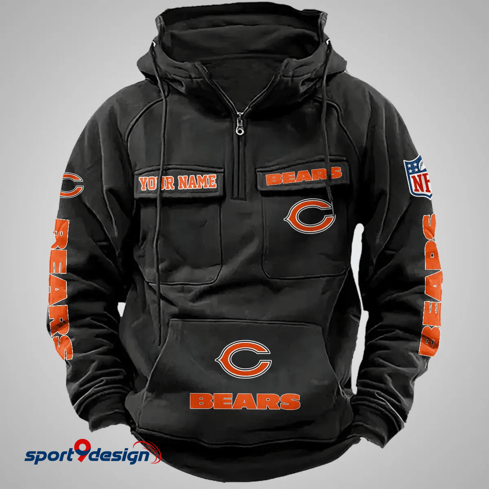 Chicago Bears Vintage Men Hoodie AZVMHD094 - Sport9Design