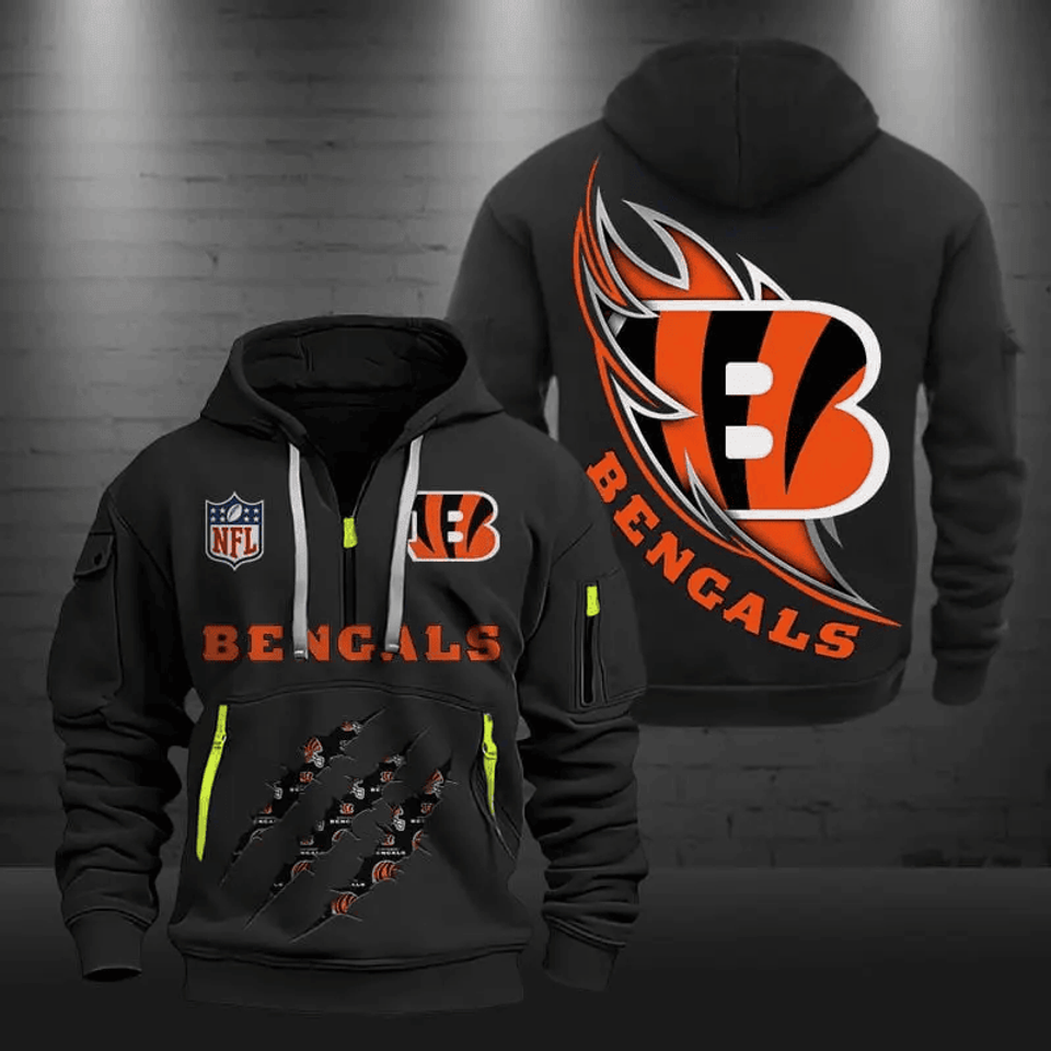 Cincinnati Bengals DMHT0379 Zip Hoodie Multicolor 2024 Edition - Sport9Design