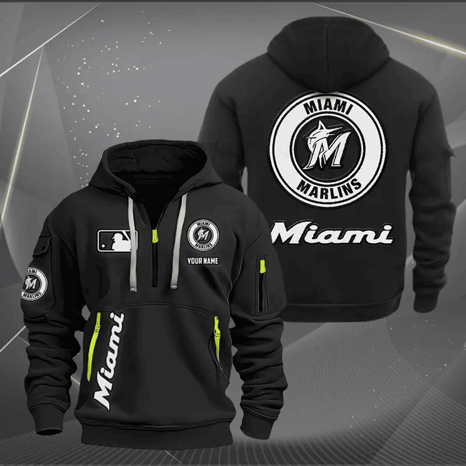 Miami Marlins NNHT0320 Zip Hoodie Multicolor 2024 Edition - Sport9Design