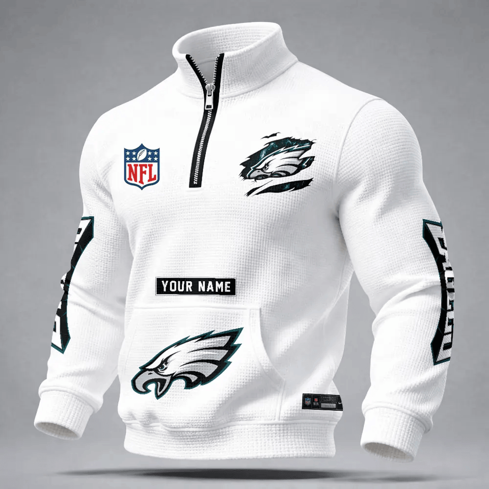 Philadelphia Eagles Durable Quarter-Zip Performance Sweatshirt