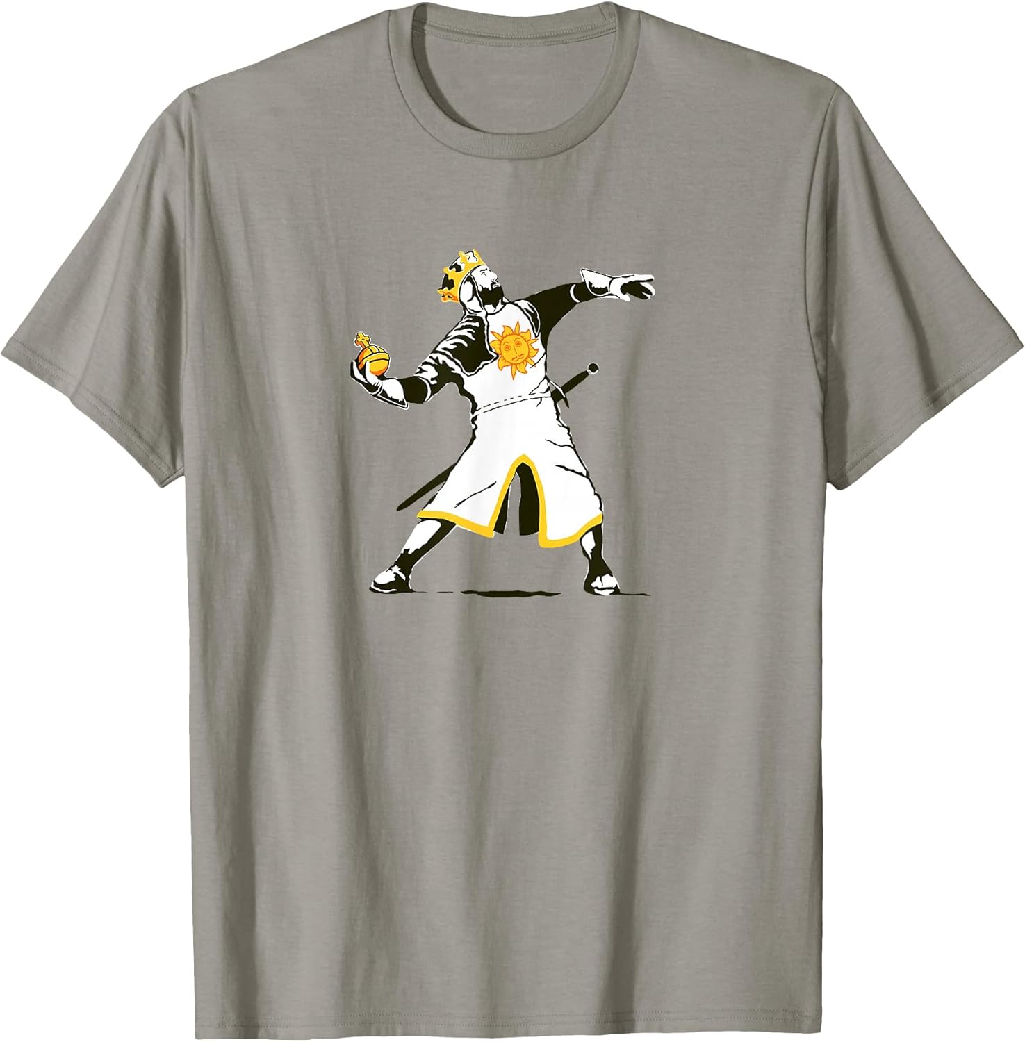 King Arthur lobbeth Thy holy Hand Grenade Funny Graffiti Art T-Shirt