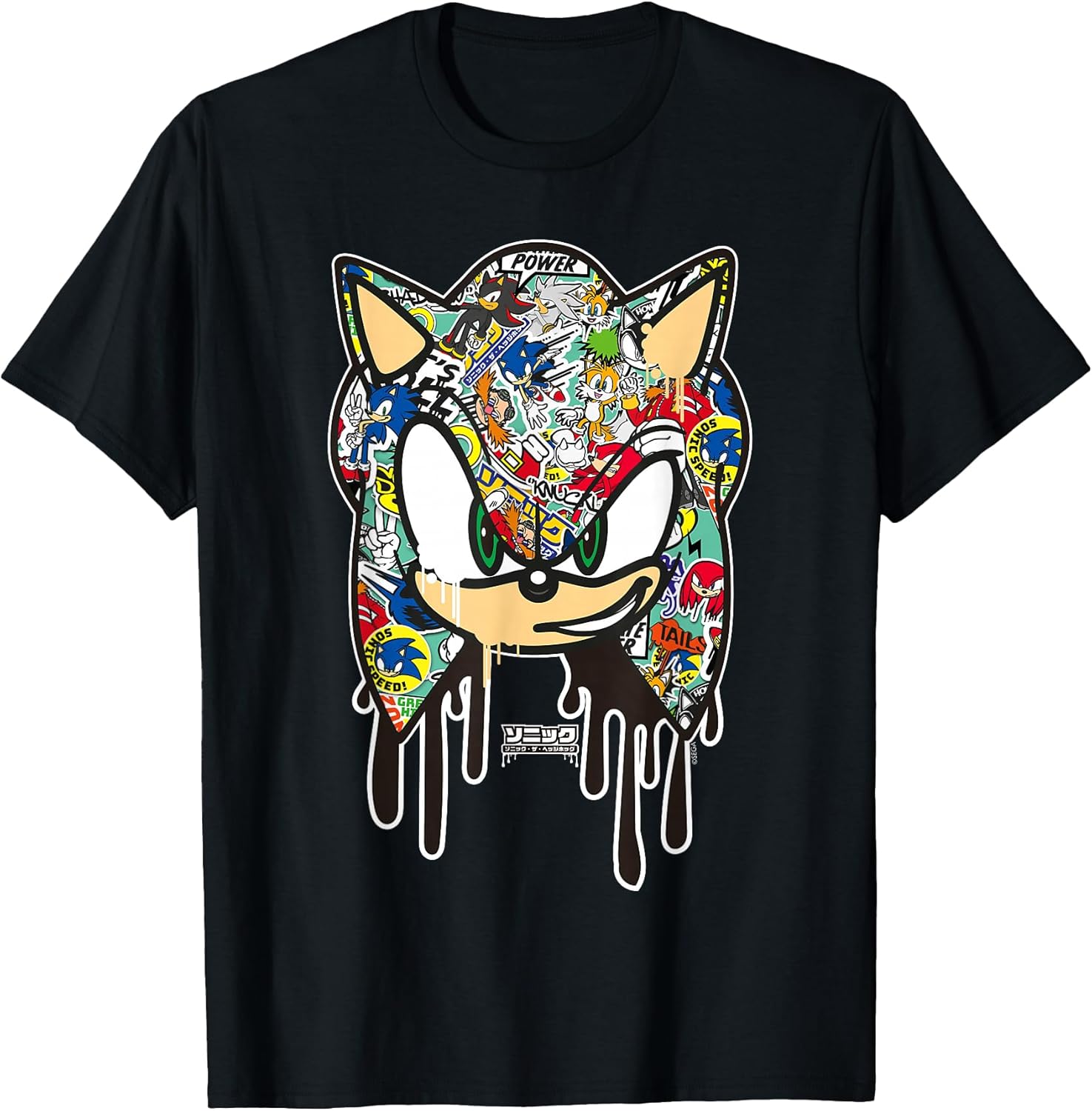 Sticker Sonic T-Shirt