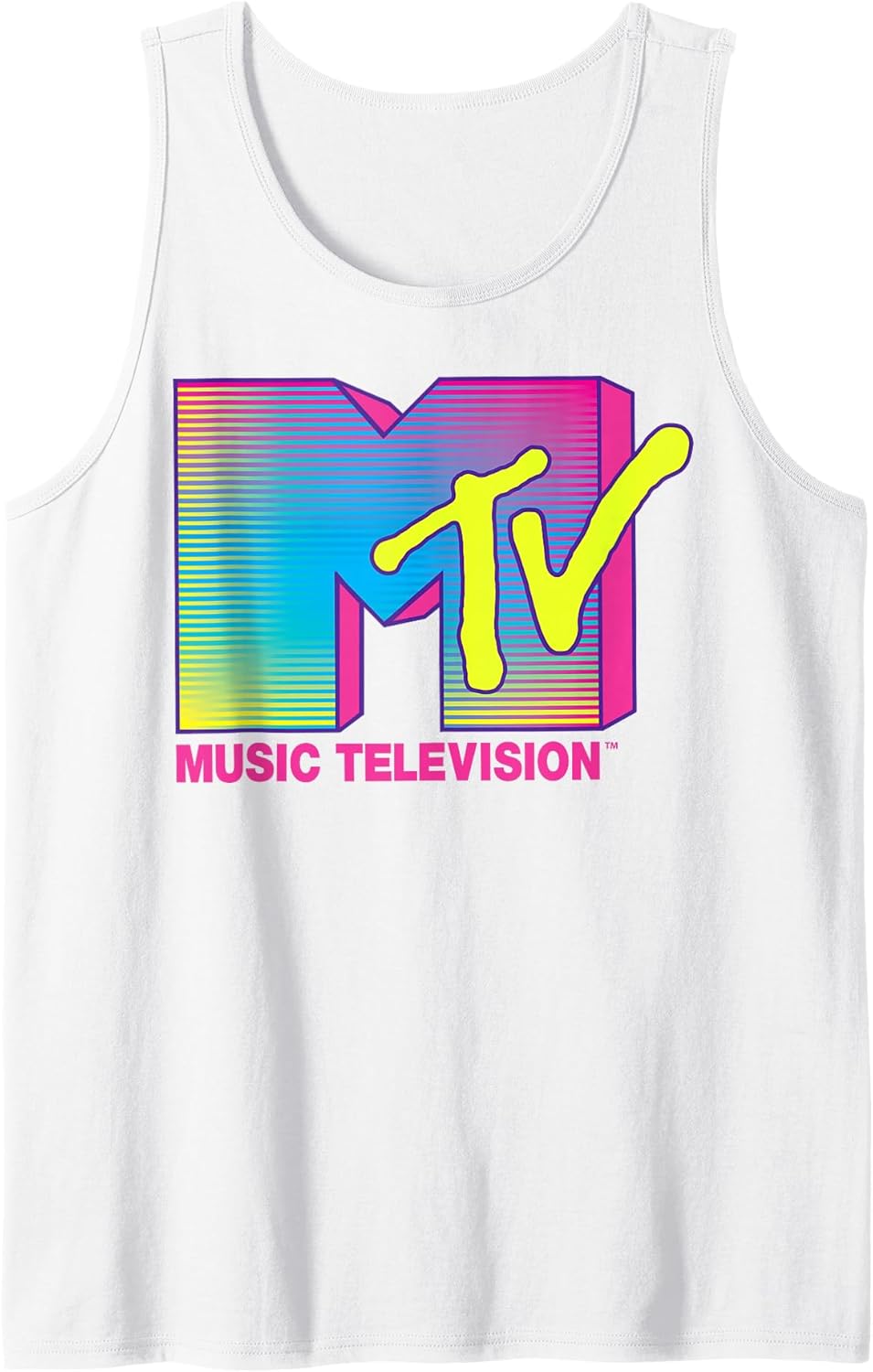 Logo Fluorescent Colors Tank Top Small