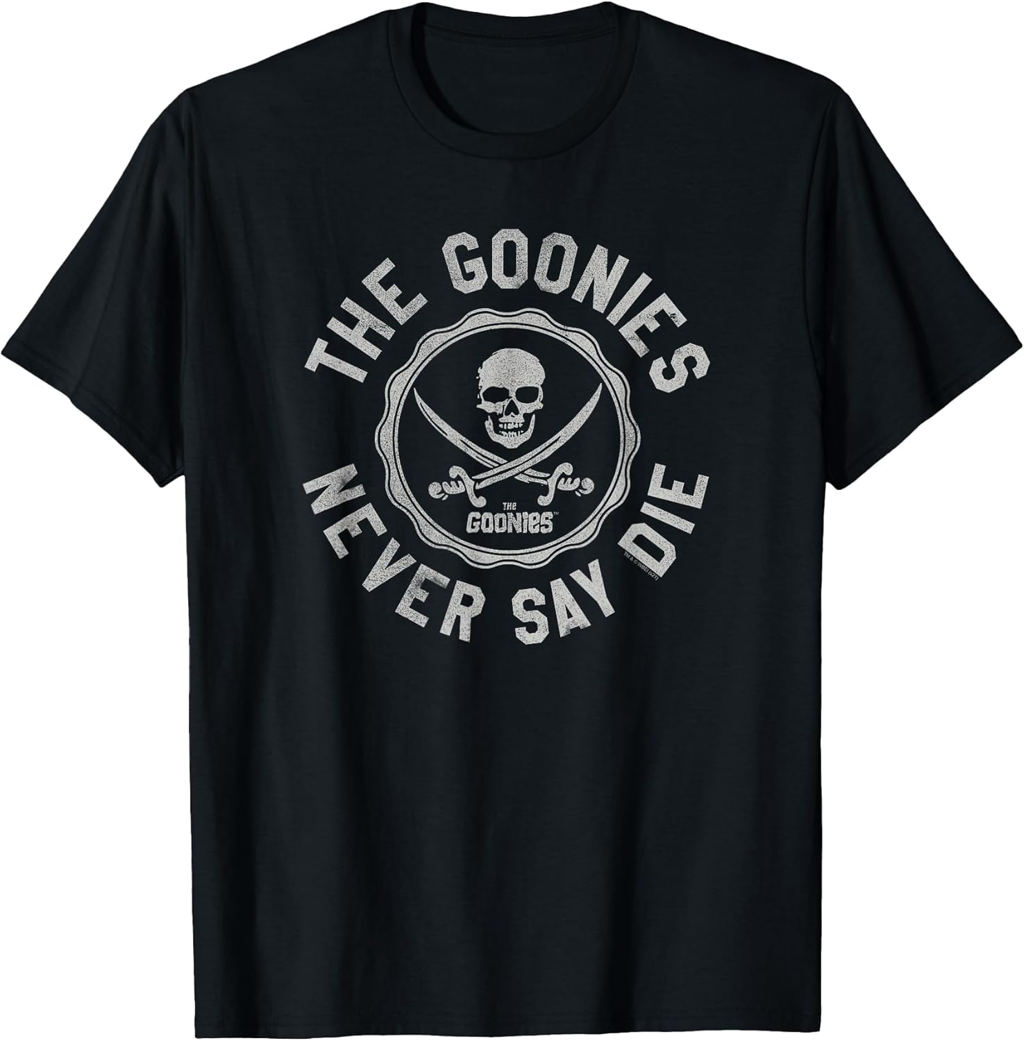 Never Say Die Varsity Seal Retro Movie T-Shirt