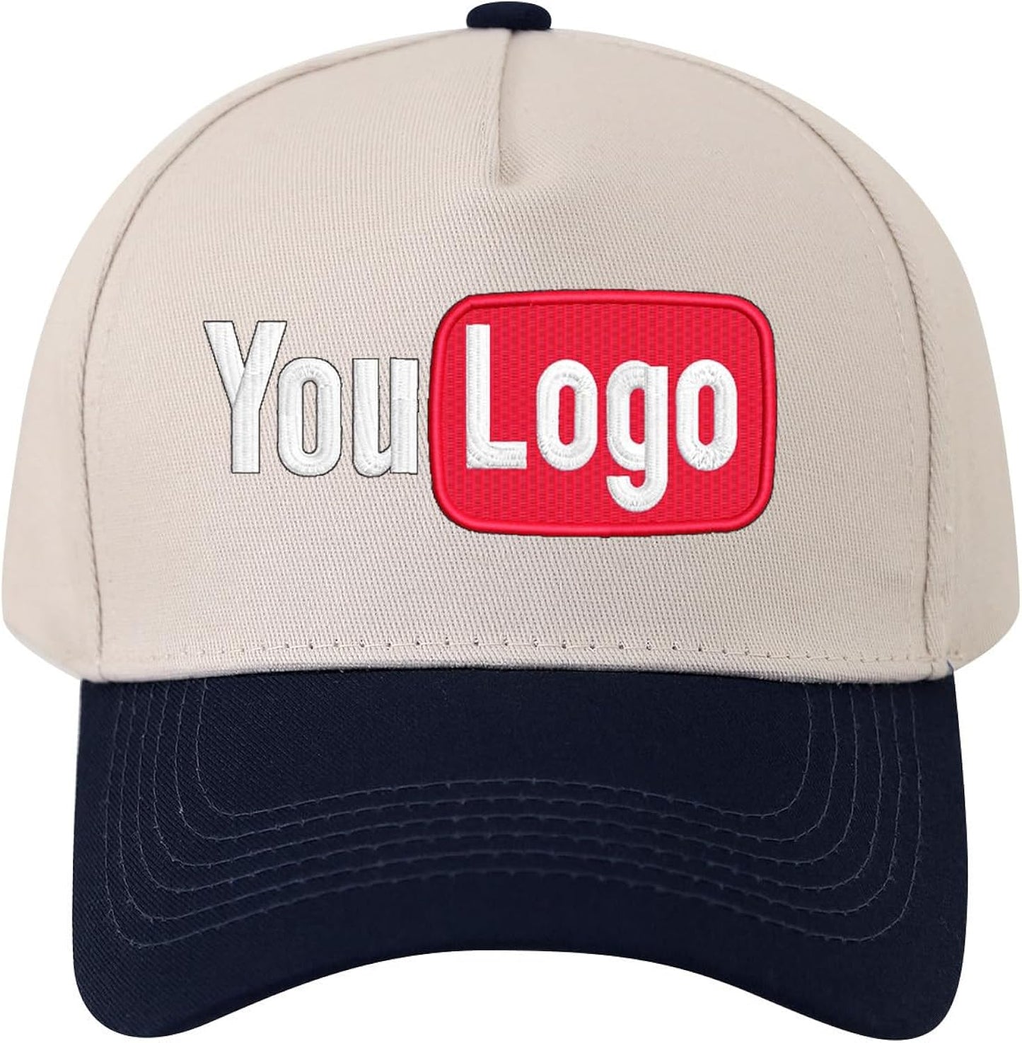Design Your Own Custom Embroidered Logo | Text Vintage Trucker Hat | Premium Snapback Baseball Hat for Men & Women Multi