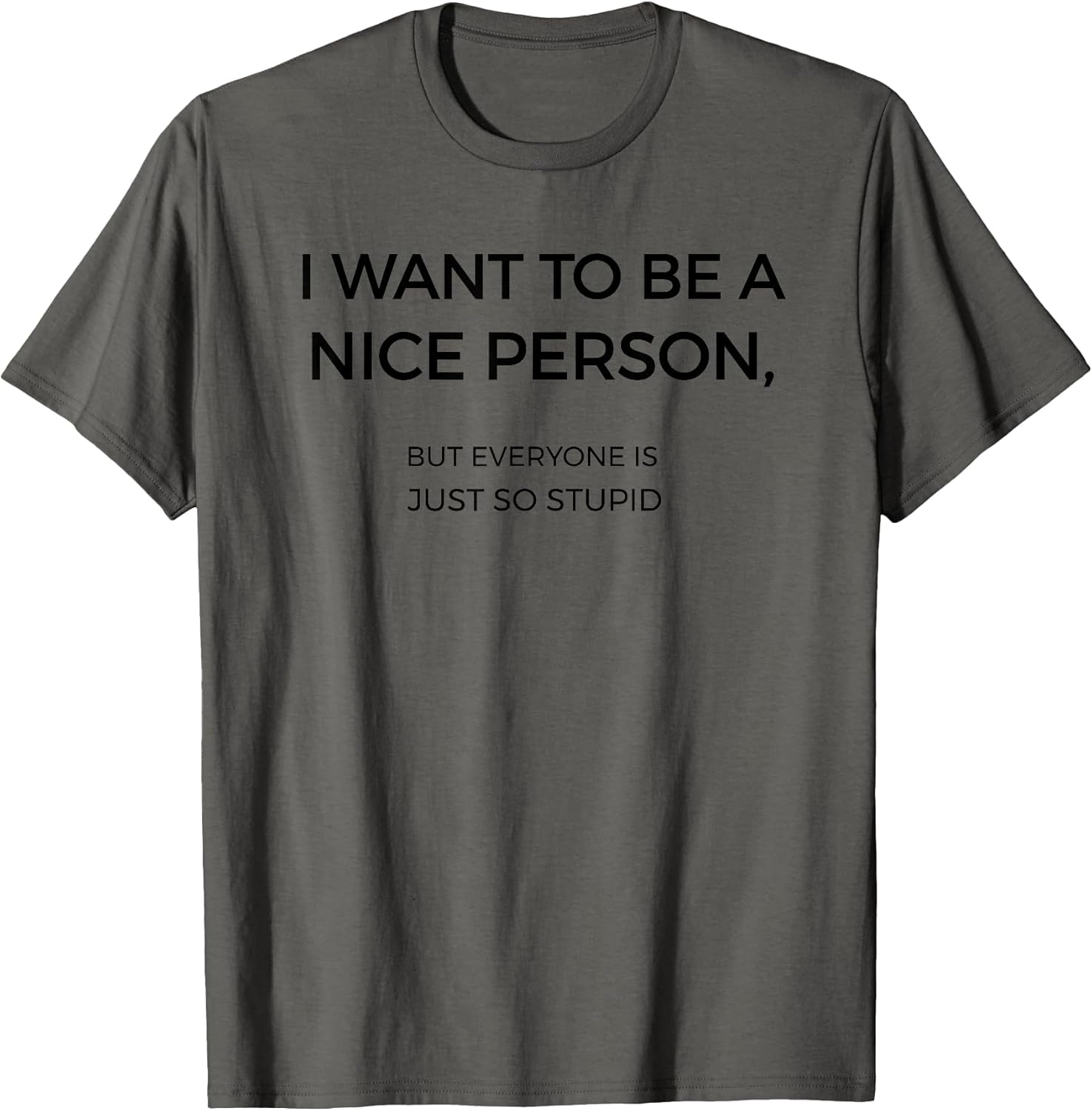 I Want To Be A Nice Person Funny Quote Sarcastic T-Shirt