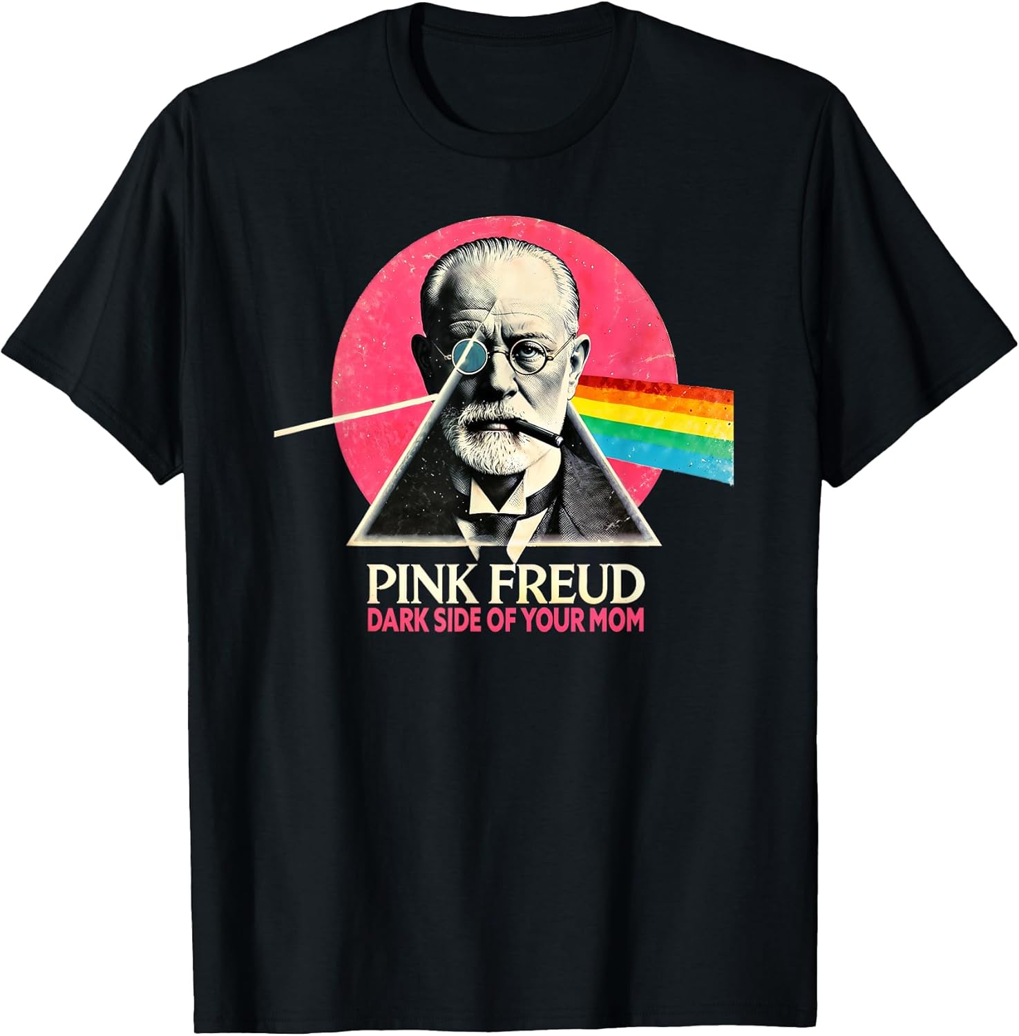 Funny Dark Side of Your Mom Psychoanalysis Joke T-Shirt