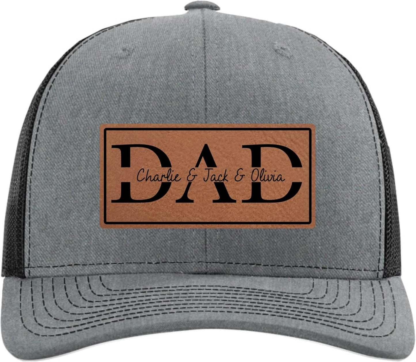 Dad Gifts from Kids, Son, Daughter, Wife - Fathers Day Hats Customized for Him - Custom Dad Hat - Personalized Hats for Men - Custom Hat with Kids Names - Baseball Cap