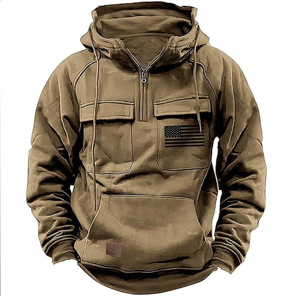 USA Flag Cargo Hoodie