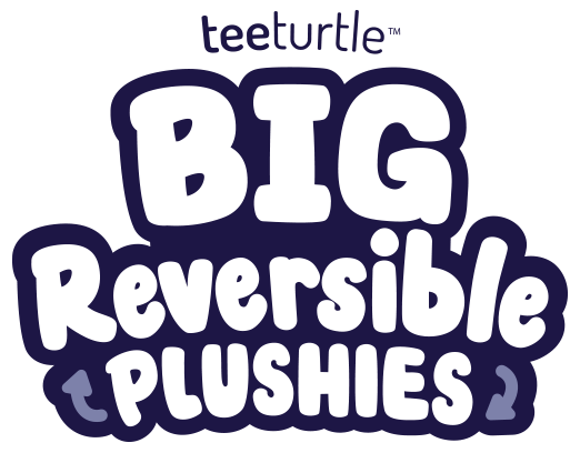 TeeTurtle Big Reversible Wolf Plushie (Gray)