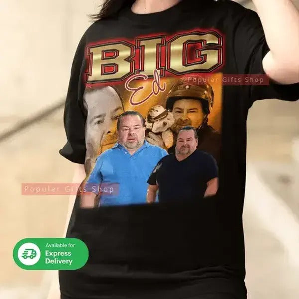 Big Ed Vintage Unisex Shirt, Vintage Big Ed Tshirt Gift For Him And Her, Best Big Ed Sweatshirt Gift Idea Fan- Express Shipping Available, Unisex Cotton Graphic Shirt