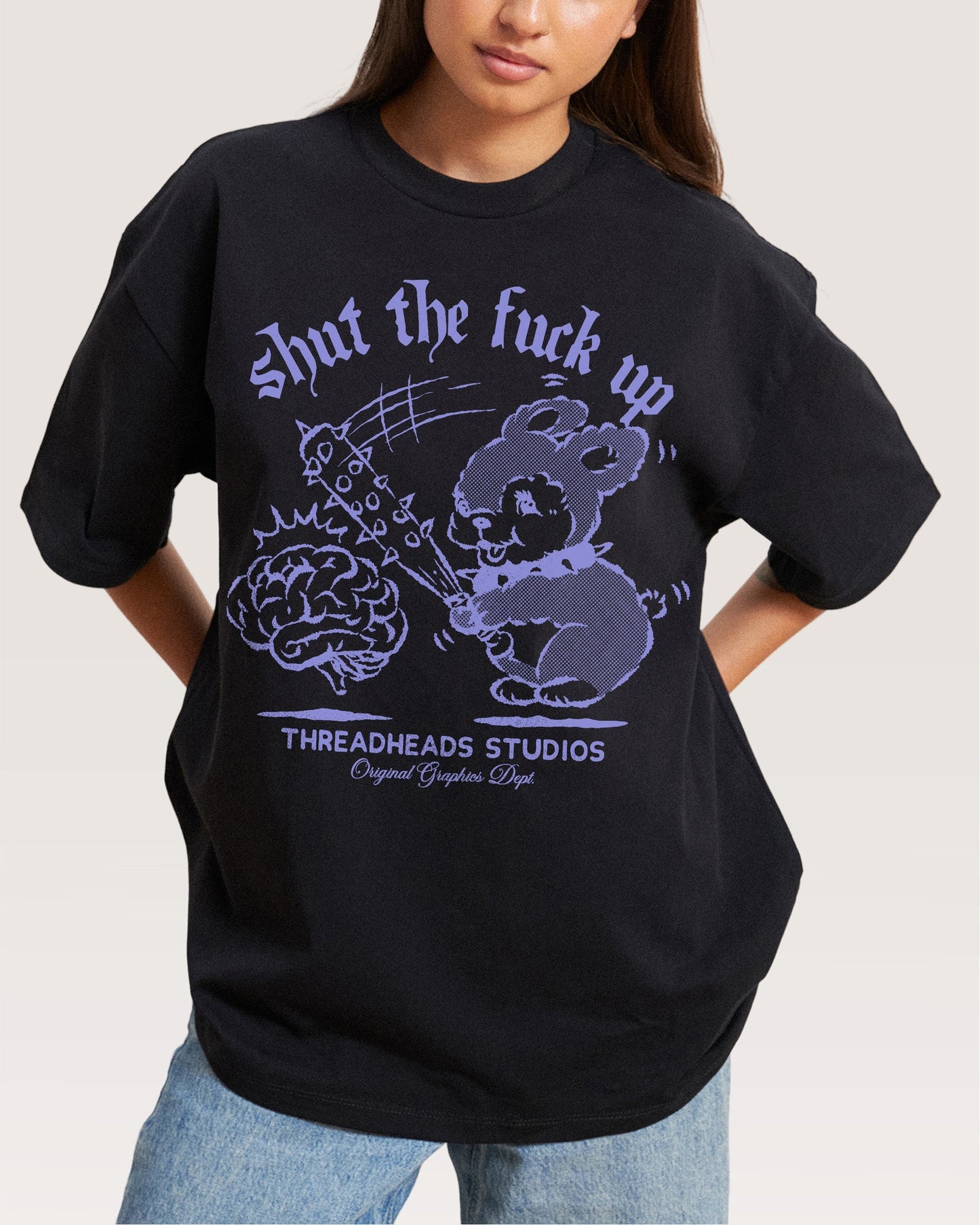 Shut the F Up Oversized Tee