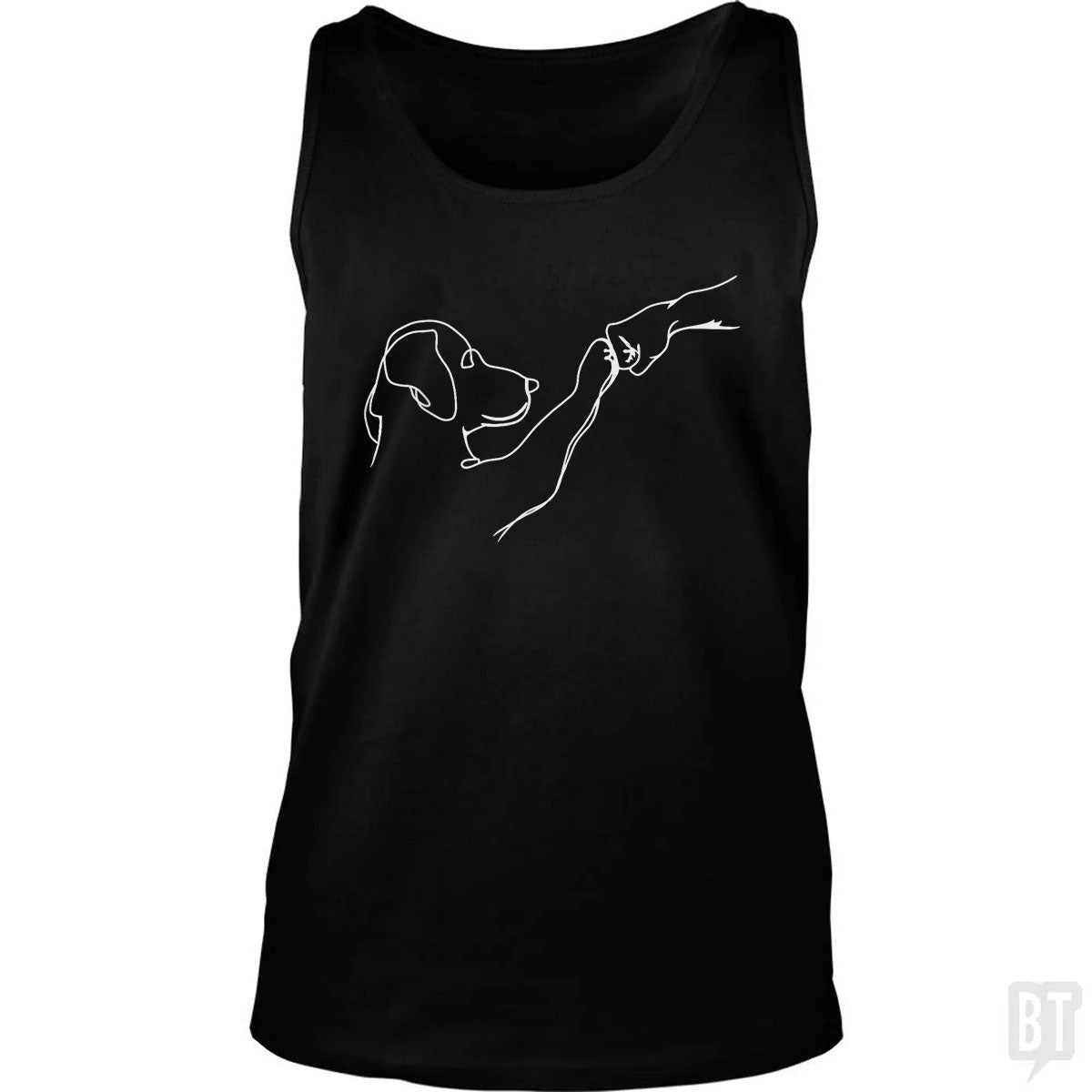 Dog and Human Fist Bump Tank Top