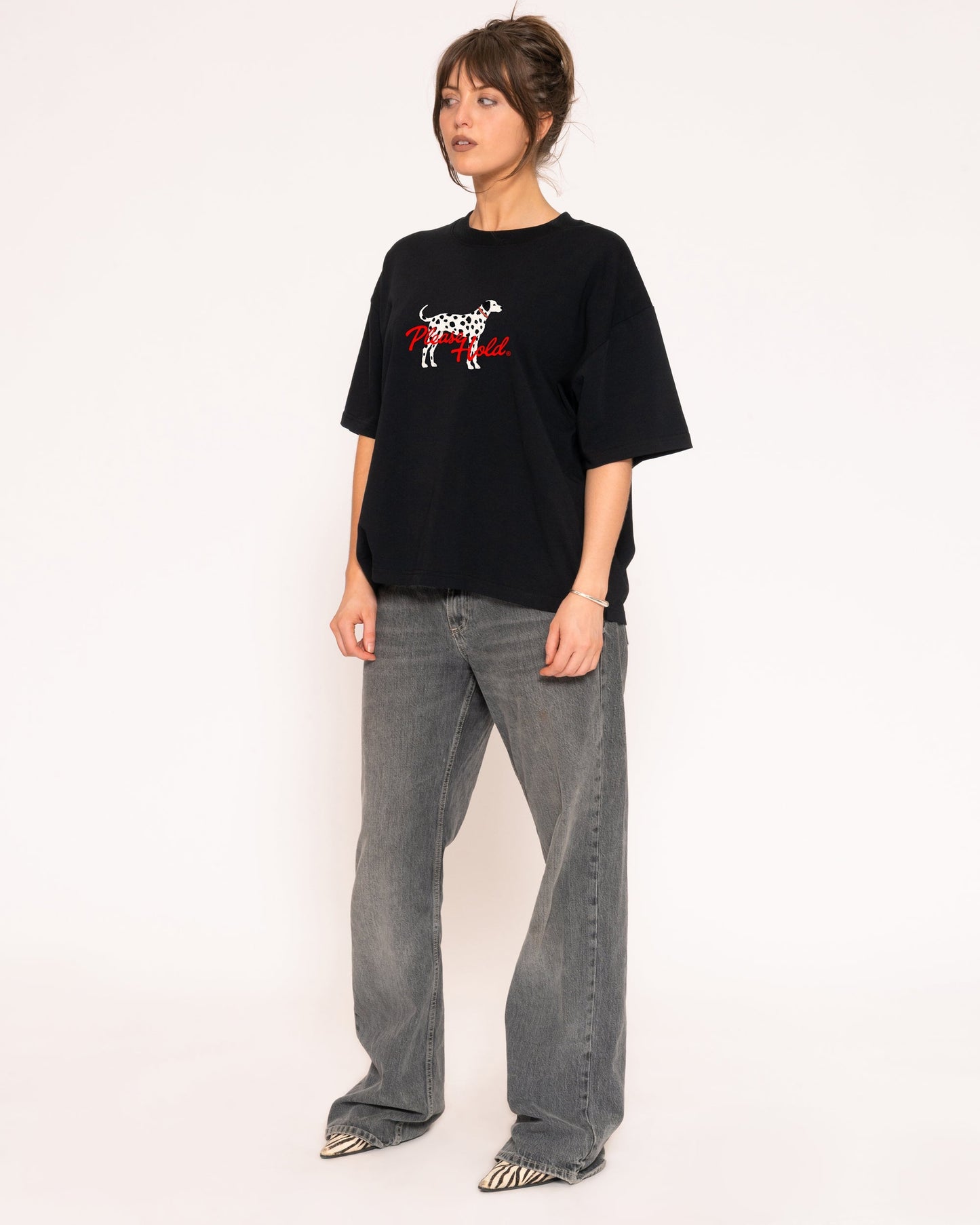 Dalmatian Boxy Crop Tee