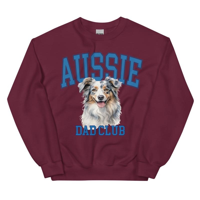 Blue Merle Aussie Dog Dad Club Sweatshirt