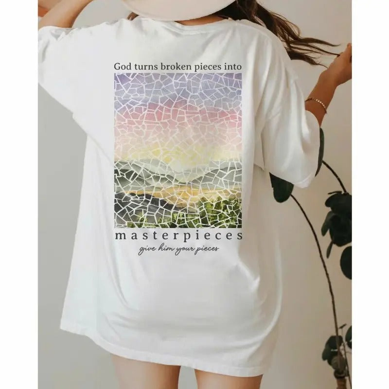 Christian Shirts Bible Verse Shirt, Christian Tshirt, Religious Gift Jesus Shirt, Christian Apparel T Shirt, Baptism Gift For Her