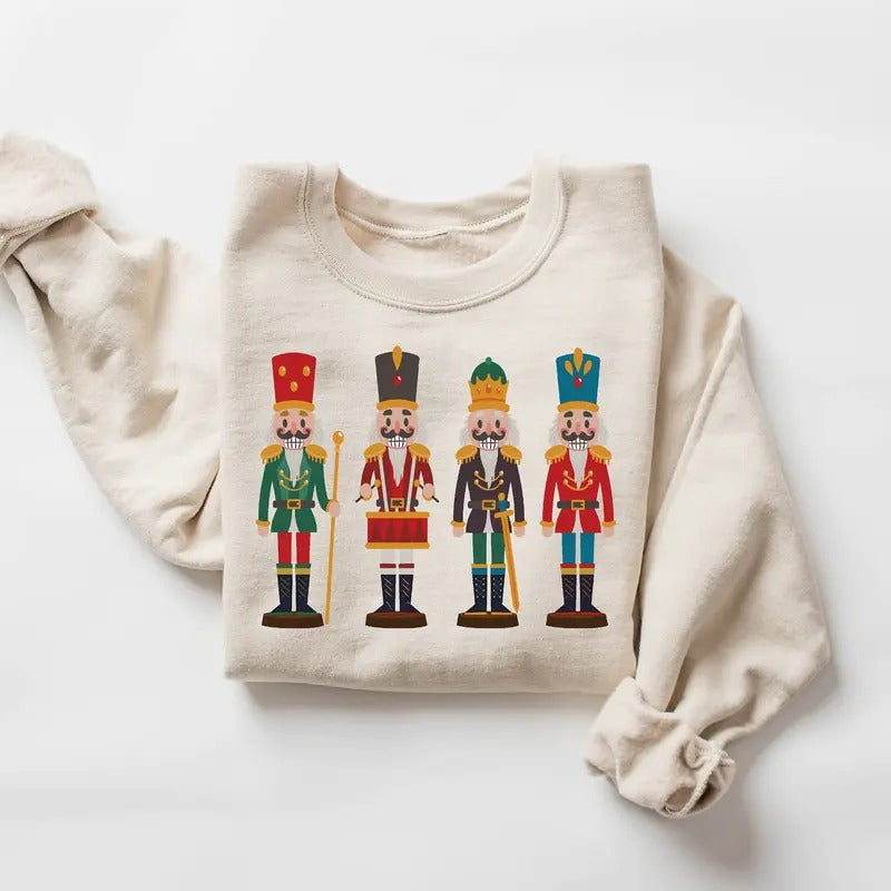 Christmas Nutcracker Sweatshirt, Women Christmas Shirt, Sugar Plum Fairy Shirt, Cute Christmas Shirt, Christmas Gift For Her, Holiday Shirt