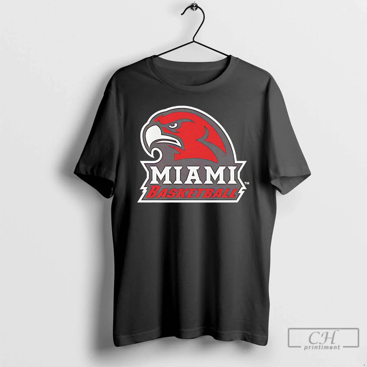 Classic Miami Redhawks Basketball Logo 2026