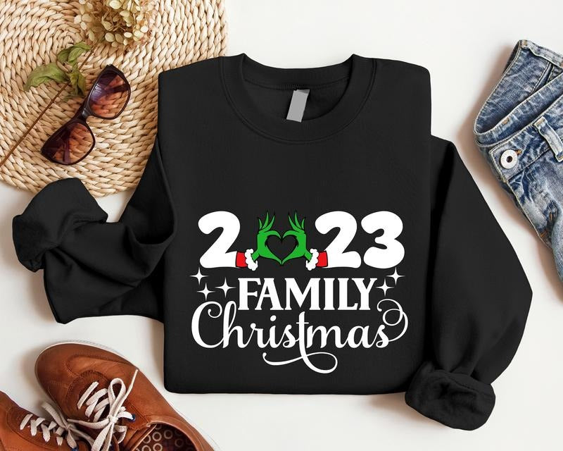 Family Christmas 2023 Sweatshirt, Family Gathering Holiday Hoodie, Parents Matching Christmas Sweaters, Cousin Christmas Gift Sweatshirt