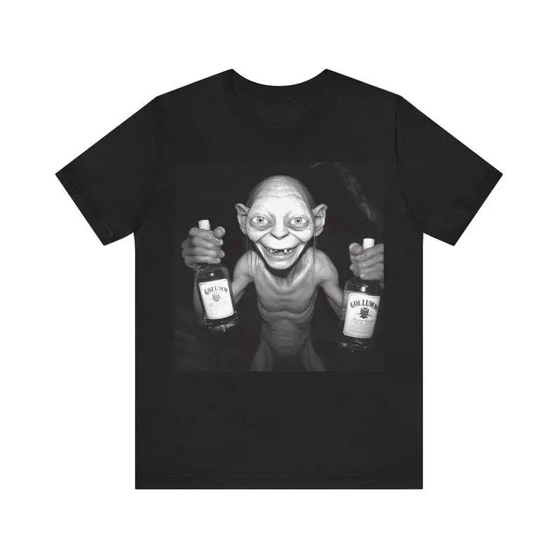 Gollum drunk, Lord of the rings tee-shirt, Humorous Middle-earth Print, LotR Fan gift, lord of the rings gift