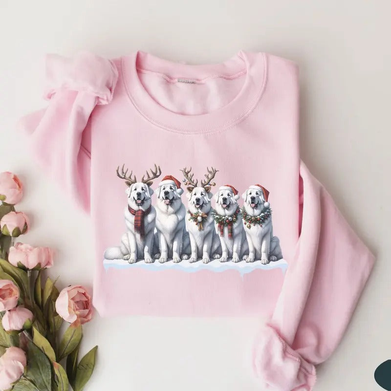 Great Pyrenees Dog Person Christmas Dog Shirt For People, Dog Mama Sweatshirt, Dog Person Gift, Ugly Christmas Sweater, Gifts Christmas Hers